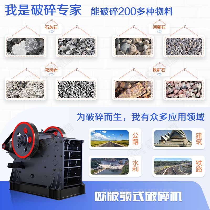 顎式破碎機能力強、應用范圍廣